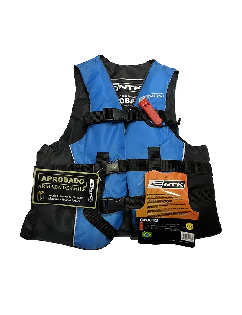 Chaleco Salvavidas Nautika Mod. Coast 40 Kilos Aprobado por la Armada.