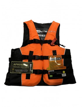 Chaleco Salvavidas Nautika Mod. Coast 60 Kilos Aprobado por la Armada.