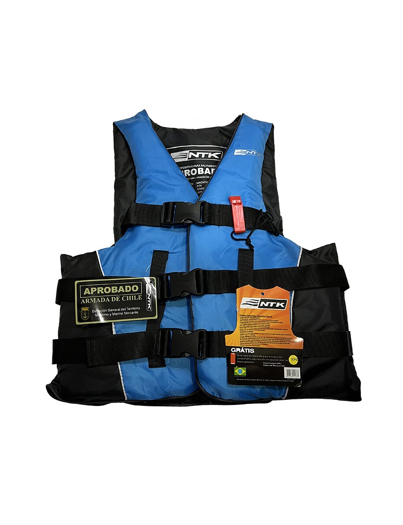 Chaleco Salvavidas Nautika Mod. Coast 90 Kilos Aprobado por la Armada.