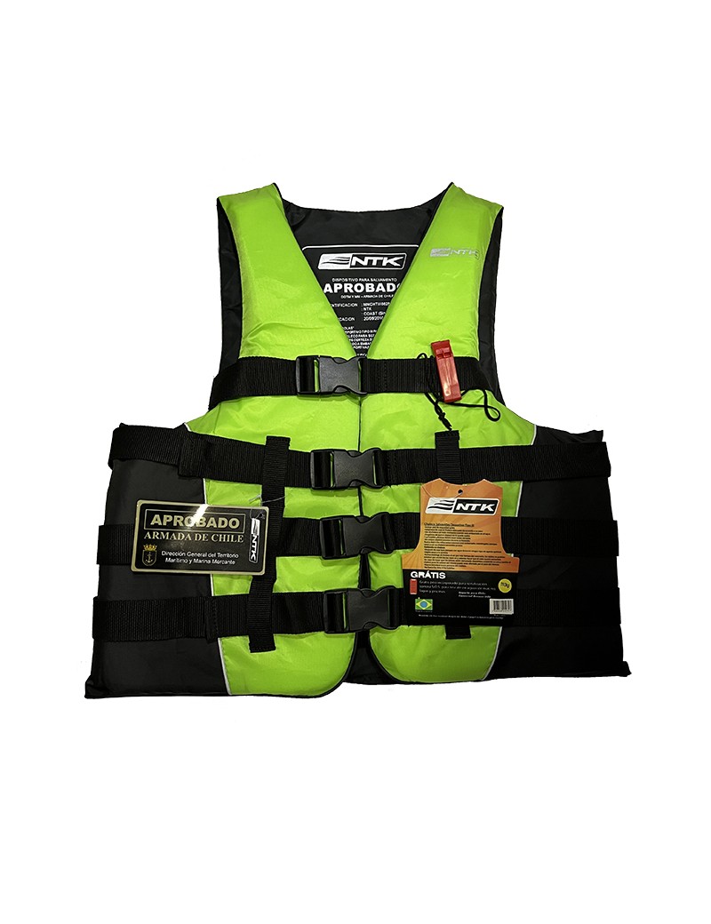 Chaleco Salvavidas Nautika Mod. Coast 110 Kilos Aprobado por la Armada.
