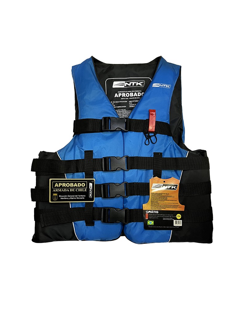 Chaleco Salvavidas Nautika Mod. Coast 120 Kilos Aprobado por la Armada.
