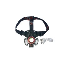 Linterna Frontal Tres Luces Led Bicicleta.