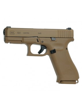 Pistola Glock Mod. 19 X Gen 5. Cal. 9 mm. Tan.