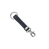 Llavero Clip Victorinox de Cuero Negro.