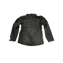 Parka Tactica Softshell Negra Tallas M, L, XL, XXL, XXXL.
