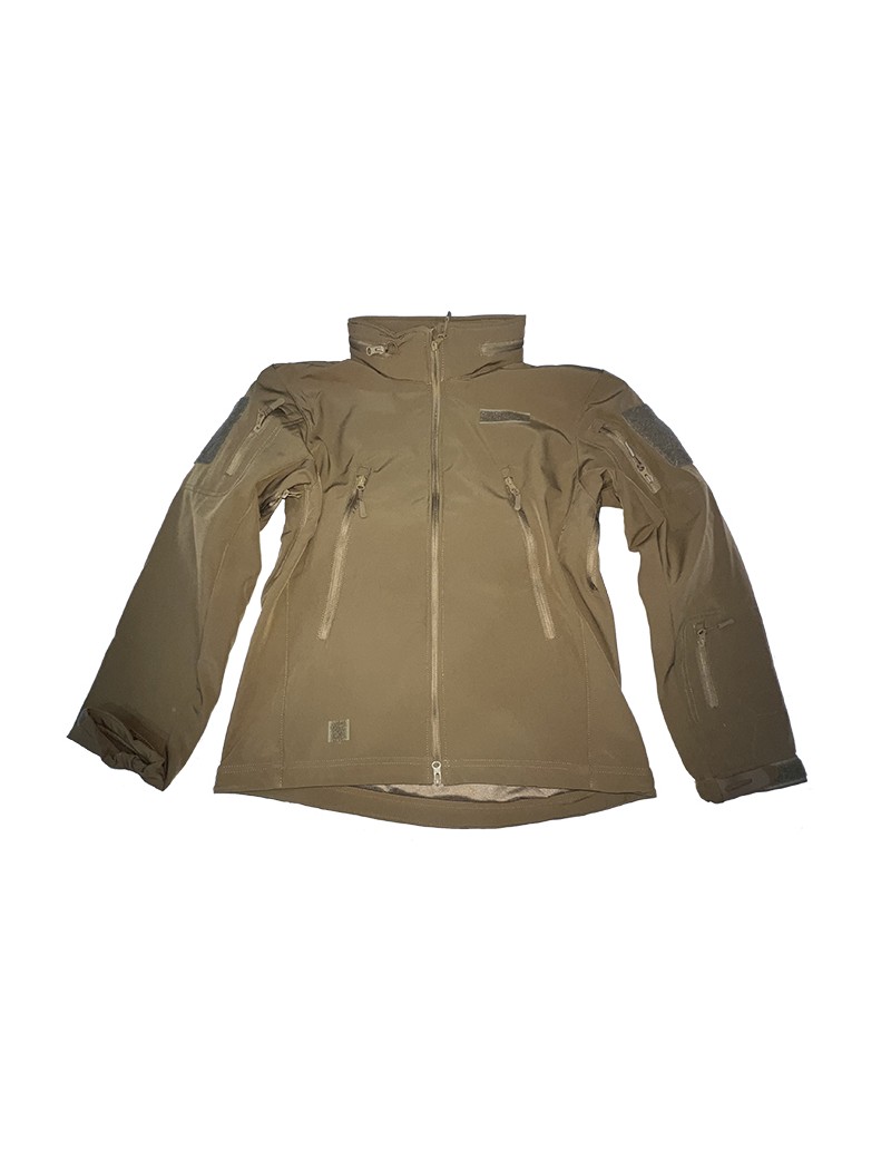 Parka Tactica Softshell Coyote Tallas M, L, XL, XXL, XXXL.