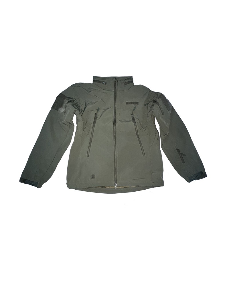 Parka Tactica Softshell Verde Tallas M, L, XL, XXL, XXXL.
