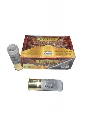 Cartuchos GB Caza Mayor 9 Postas 3x3 Cal. 12.