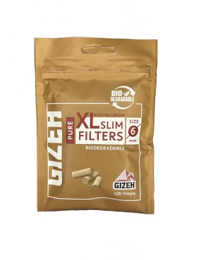Filtro Gizeh Pure XL Slim Orgánicos biodegradables.