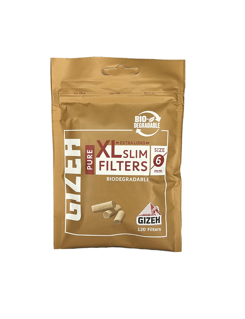 Filtro Gizeh Pure XL Slim Orgánicos biodegradables.