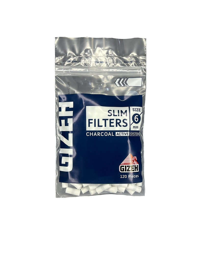 Filtro Gizeh Slim Azul con Carbón activado.
