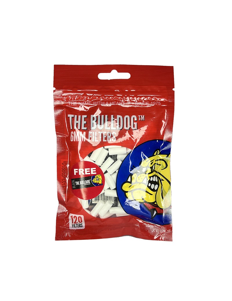Filtros Bulldog Amsterdam Slim 6 mm. + Papel Bulldog Black 1 1/4 GRATIS.