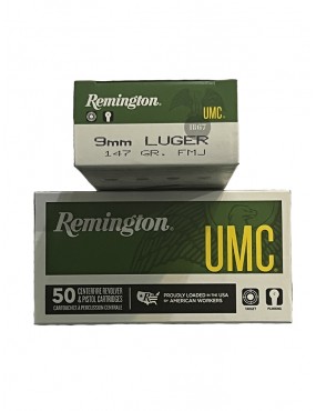 Caja de Balas Remington Cal. 9 mm. Luger.