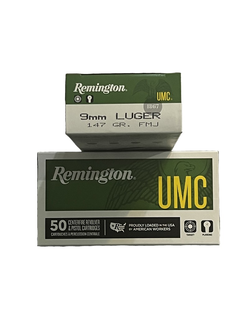 Caja de Balas Remington Cal. 9 mm. Luger.