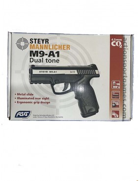 Pistola Aire Comprimido ASG 4,5. Modelo STEYR MANNLICHER M9-A1 Dual tone.