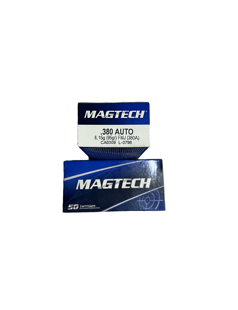 Caja de Balas Magtech Cal. 380 Auto FMJ.