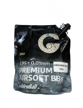 Balin de Airsoft Golden Ball 6 mm. de 28 gramos Cantidad 1 Kilo.