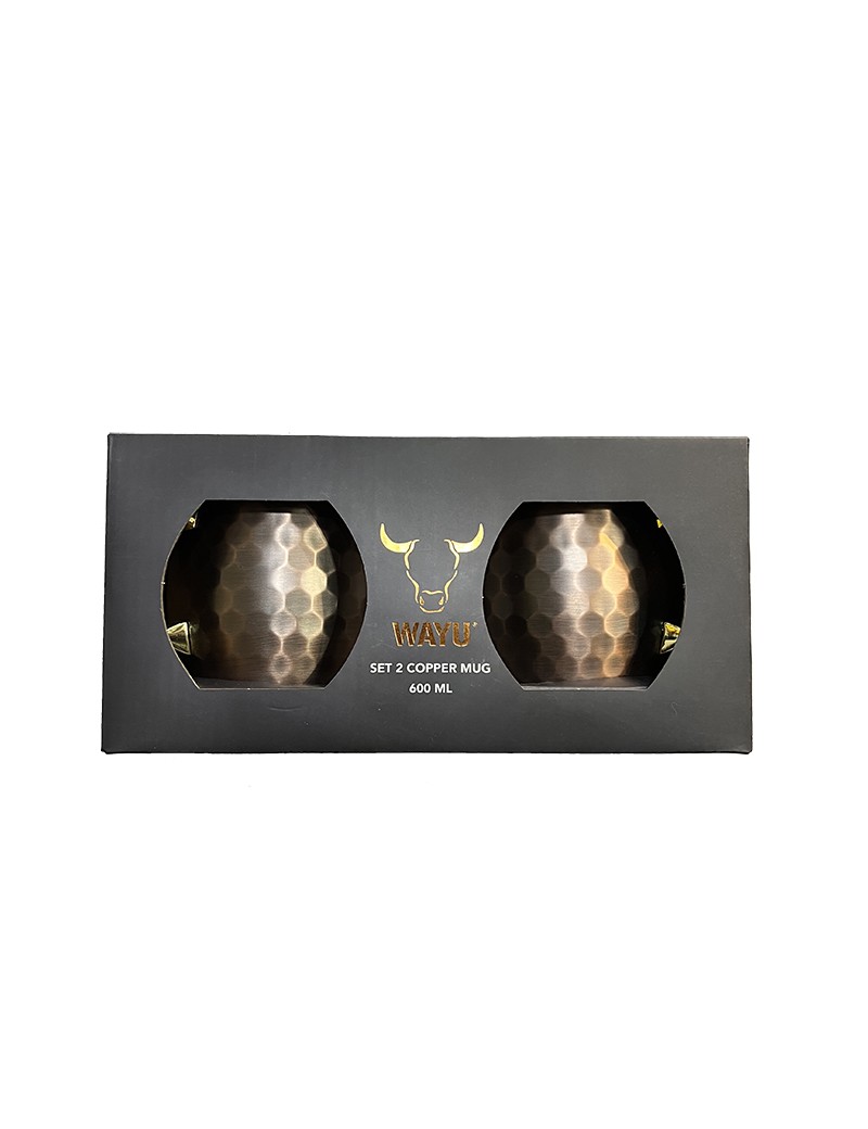 Vaso de Cobre Wayu Mod. Copper Mug. ( 2 Vasos.)