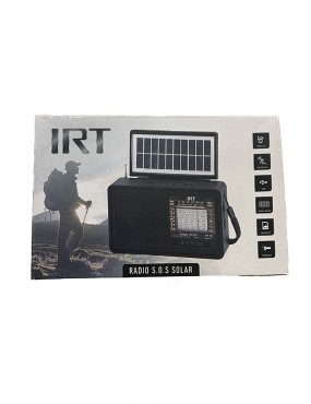 Radio IRT Portatil S.O.S. Solar AM/FM/USB.