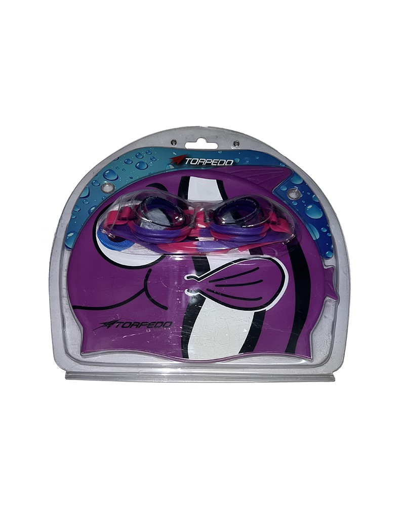 Set de Natación Torpedo para Niños Color Morado.