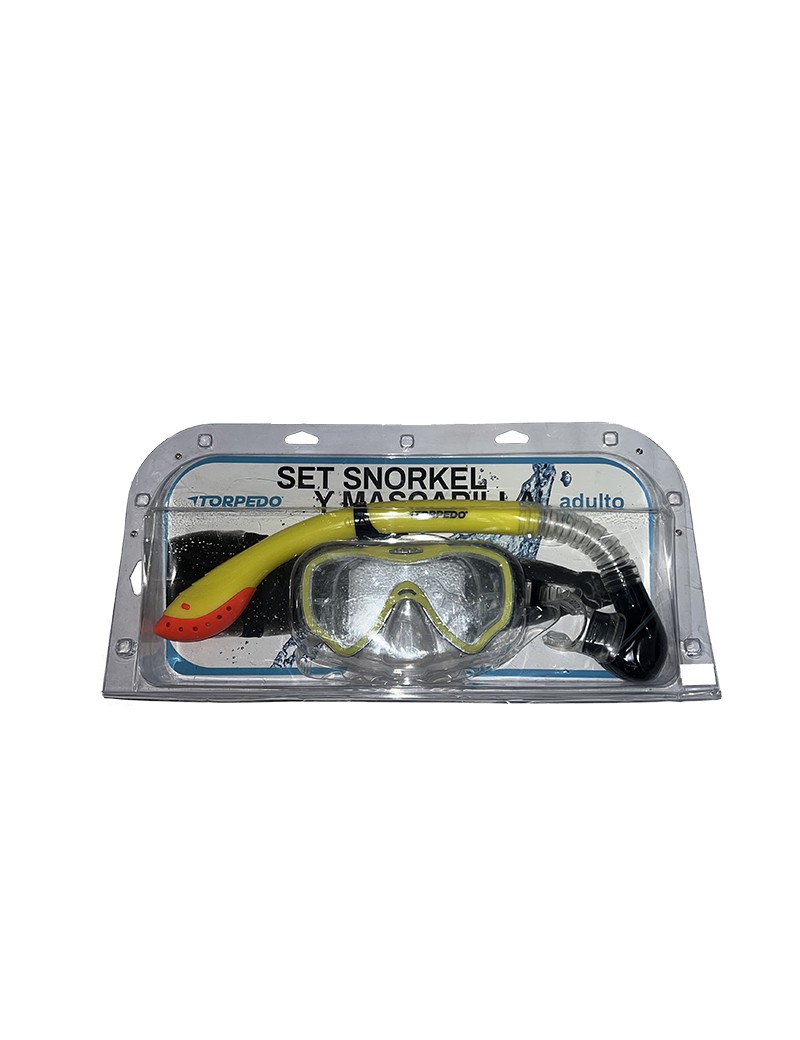 Set de Snorkel y Mascarilla Torpedo para Adultos.