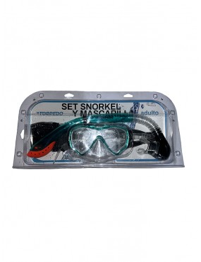 Set de Snorkel y Mascarilla Torpedo para Adultos.