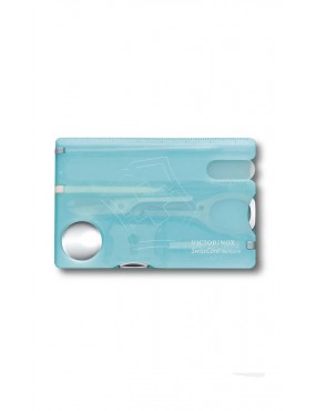 Tarjeta Multiuso Victorinox Color Celeste.