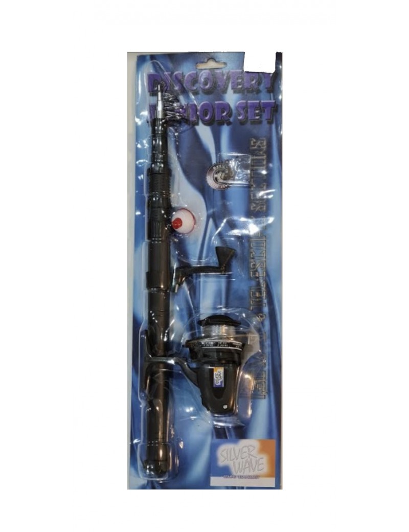 Set de Pesca Silver Wave Mod. Discovery Junior Set DF105 Tele 1,50 5 T Para Niños.