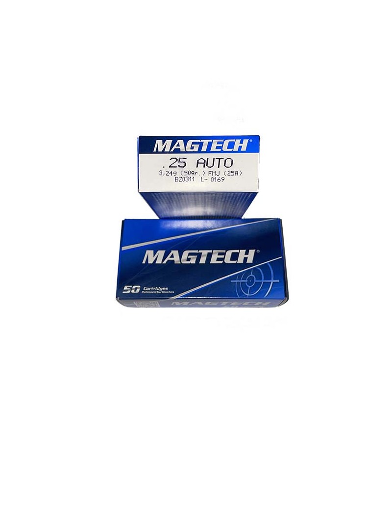 Caja Balas 6.35 mm. marca Magtech.