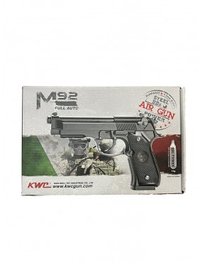 Pistola Aire Comprimido a Balin Kwc Mod. Beretta M92 Cal. 4,5 CO2.