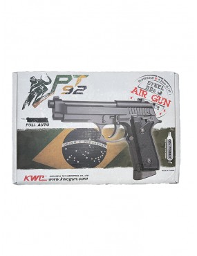 Pistola Aire Comprimido a Balin Kwc Mod. Taurus PT 92 Cal. 4,5 CO2.