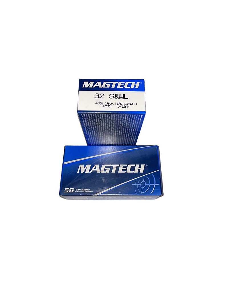 Caja Balas .32 mm. S&WL Marca Magtech.