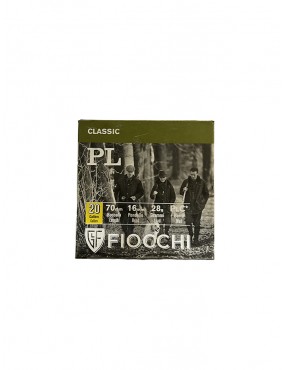 Cartuchos Fiocchi Mod. PL Cal. 20 Munición 28 gr.