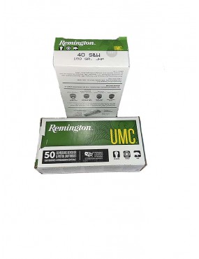 Caja Balas .40 mm. S&W 180 Gr. JHP Marca Remington.