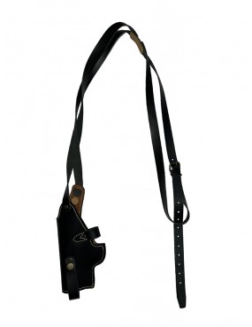 Sobaquera de Cuero Simple para Armas Color Negro.