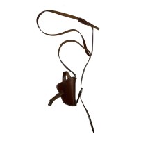 Sobaquera de Cuero Simple para Armas Color Cafe.