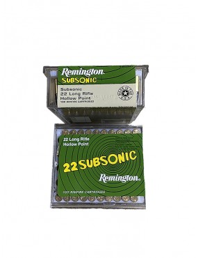 Caja Balas .22 mm. Long Rifle Hollow Point Marca Remington.