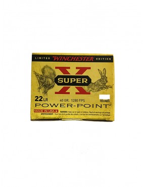 Caja de Balas Winchester Mod. Super X Cal. 22 LR. 50 Unidades.