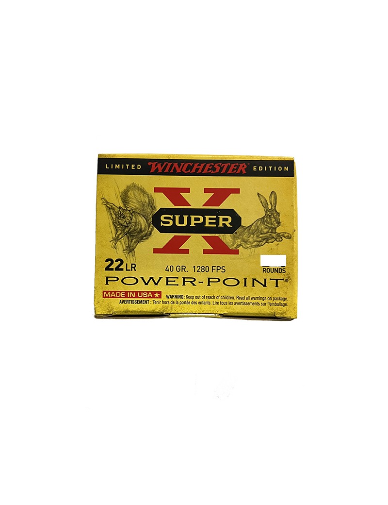 Caja de Balas Winchester Mod. Super X Cal. 22 LR. 50 Unidades.