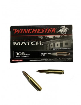 Caja de Balas Winchester Mod. Match Cal. 308 Win.