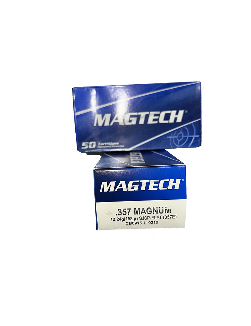 Caja de Balas Magtech Cal. 357 Magnum.
