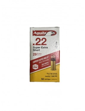 Caja de Balas Aguila Cal. 22 Super Extra Short.