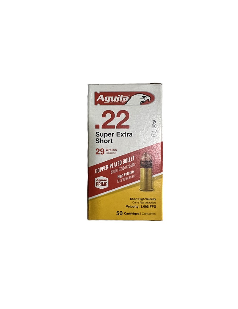 Caja de Balas Aguila Cal. 22 Super Extra Short.