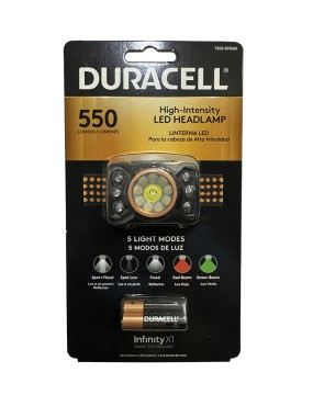 Linterna Frontal Led Duracell 550 Lumenes.