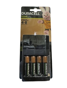 Cargador para Baterias Recargables Duracell Incluye 04 Baterias.