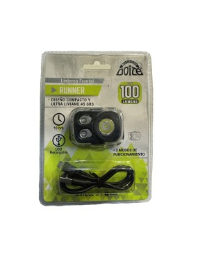 Linterna Frontal Doite Mod. Runner 100 Lumens.