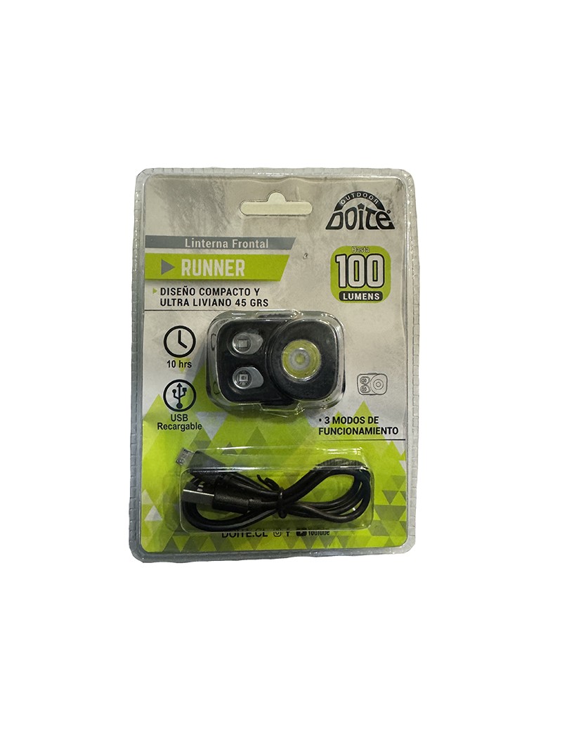 Linterna Frontal Doite Mod. Runner 100 Lumens.