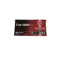 Caja de Balas Fiocchi Cal. 9 mm. Luger 124 Grs.