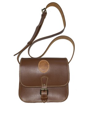 Bolso Morral de Cuero Color Cafe.