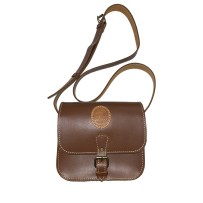 Bolso Morral de Cuero Color Cafe.